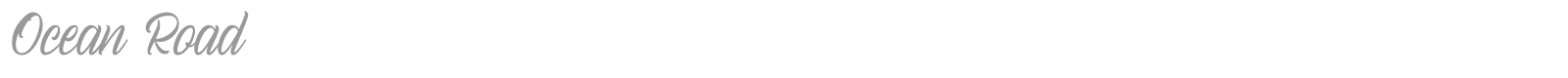 Ocean Road font preview